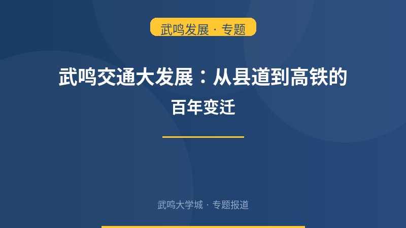 武鸣交通大发展：从县道到高铁，出行方式百年变迁