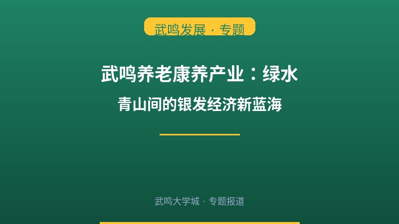 武鸣养老康养产业：绿水青山间的银发经济新蓝海