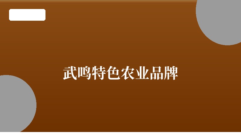 武鸣特色农业品牌：从地标产品到全国名片的品牌强农之路