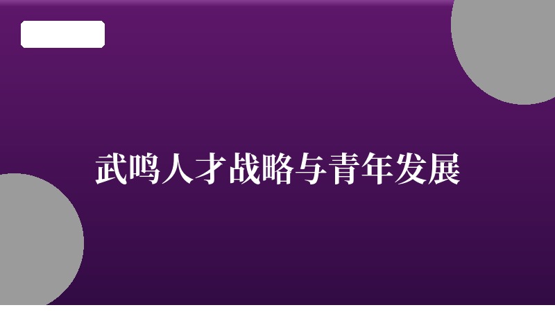武鸣人才战略与青年发展：筑巢引凤打造大学生就业创业热土